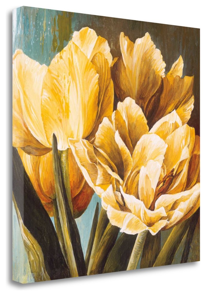 "Floral Radiance II" By Linda Thompson, Giclee Print on Gallery Wrap Canvas