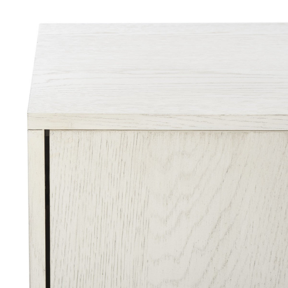 Safavieh Couture Mallory 4 Door Media Stand, White Wash