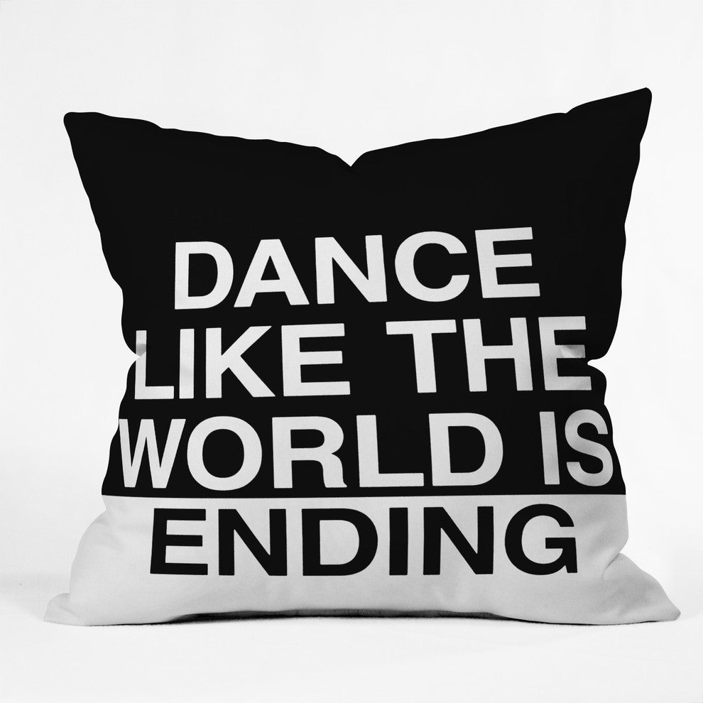 Leeana Benson Dance Like the World Is Ending Outdoor Throw Pillow, 26x26x7