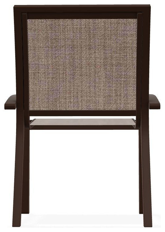 Kendall Sling Stackable Outdoor Dining Chair, Augustine Fennel/Kona