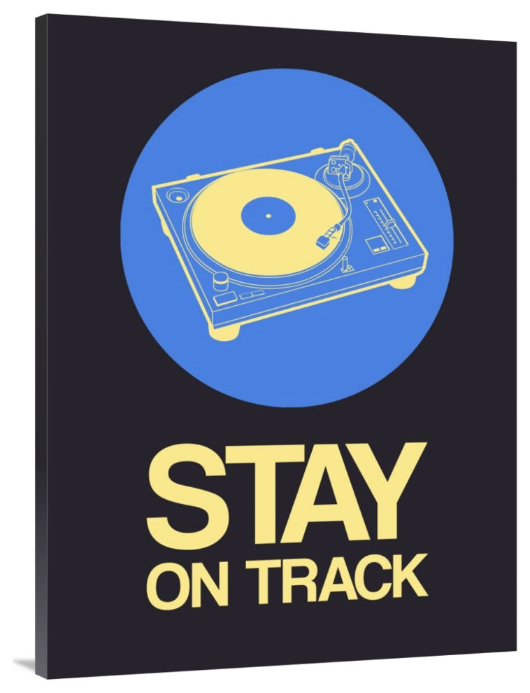 "Stay On Track Record Player 2" Fine Art Print