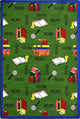 Kid Essentials Rug, Bookworm, 3'10"x5'4", Green