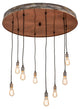 36 Wide Alva Grange 8 Light Cascading Pendant