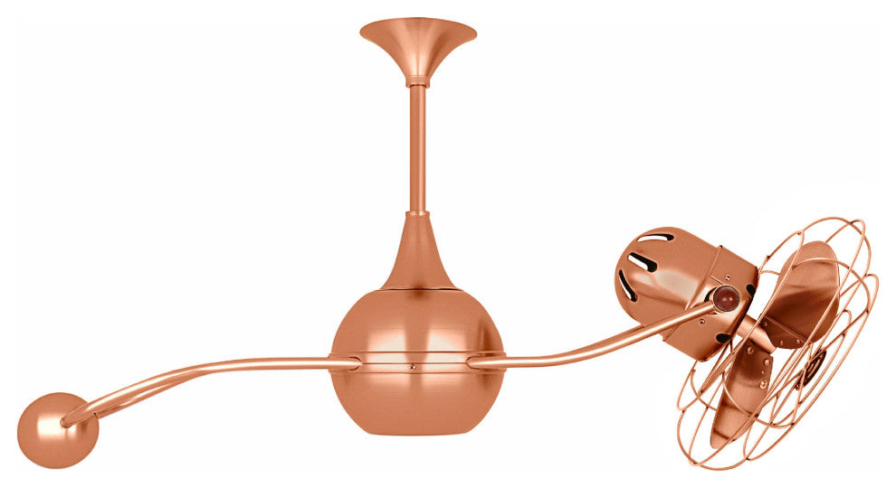 Brisa 2000, Rotational Ceiling Fan, Brushed Copper Finish, Metal Blades