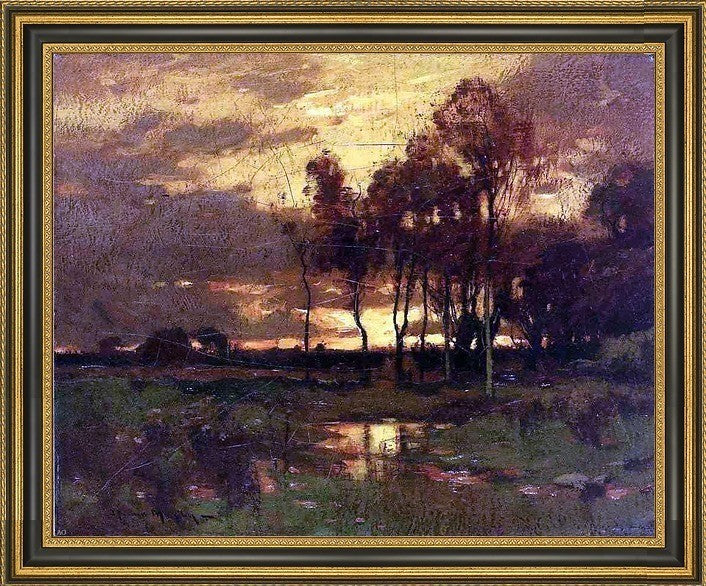 John Murphy Sunset LandscapeFramed Premium Canvas Print, 16"x20"