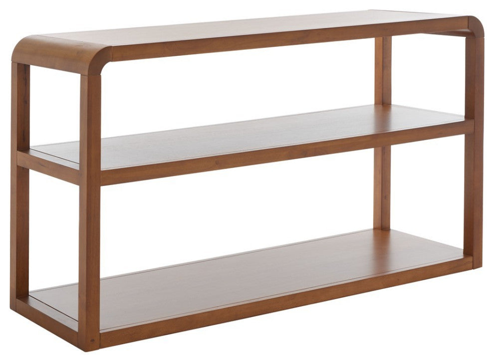 Safavieh Omara 3 Tier Console Table, Walnut
