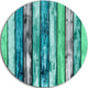 Painted Wooden Planks, Digital Disc Metal Artwork, 23"