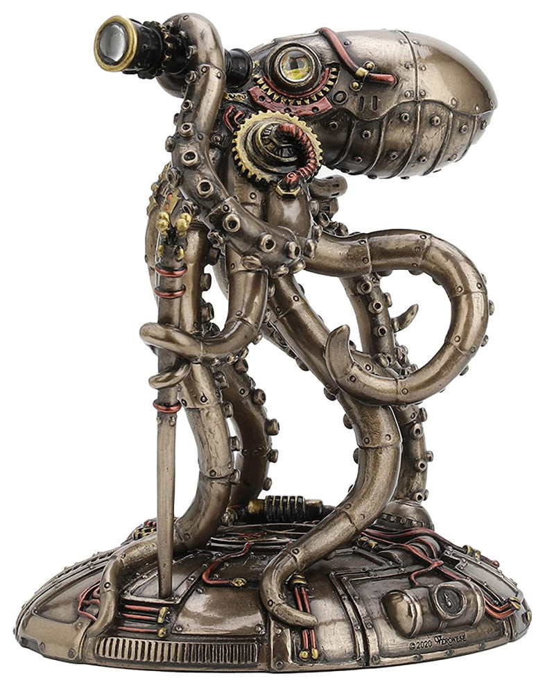 Steampunk Seabed Hiker Octopus -  Classic Statue Sculpture
