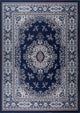 Home Dynamix Premium Sakarya Area Rug 21"x35", Border Navy Blue
