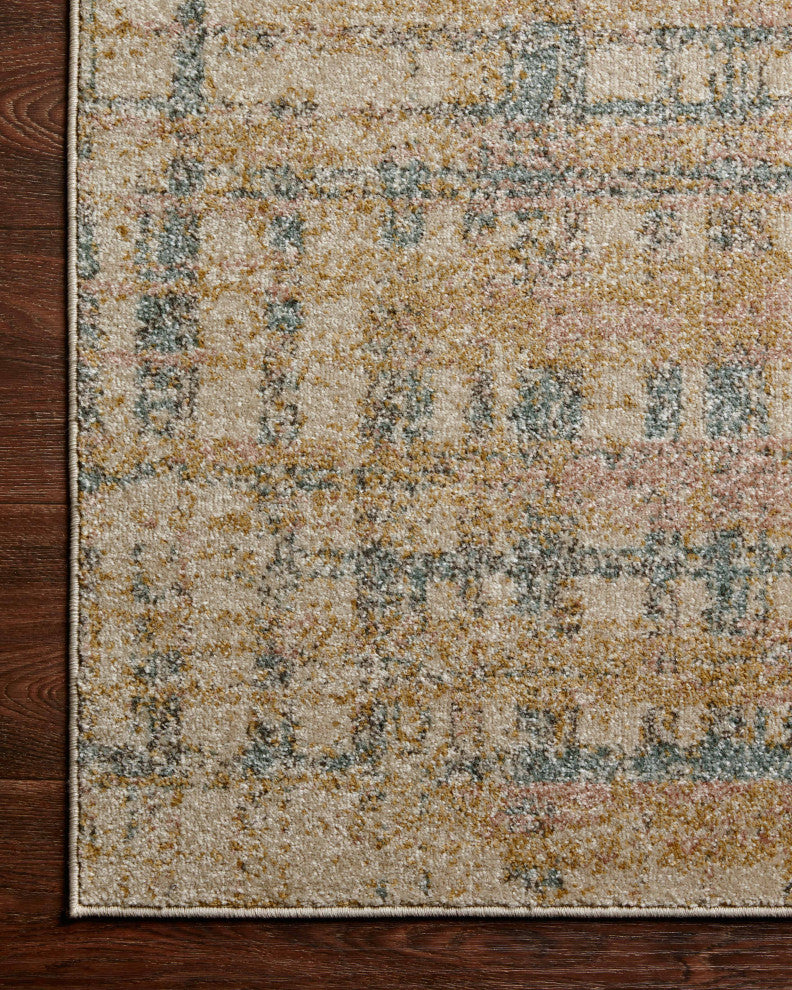 Loloi II Bowery BOW-07 Beige, Multi Sample Swatch