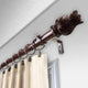 Tulip 1" Curtain Rod, Bronze, 28"-48"