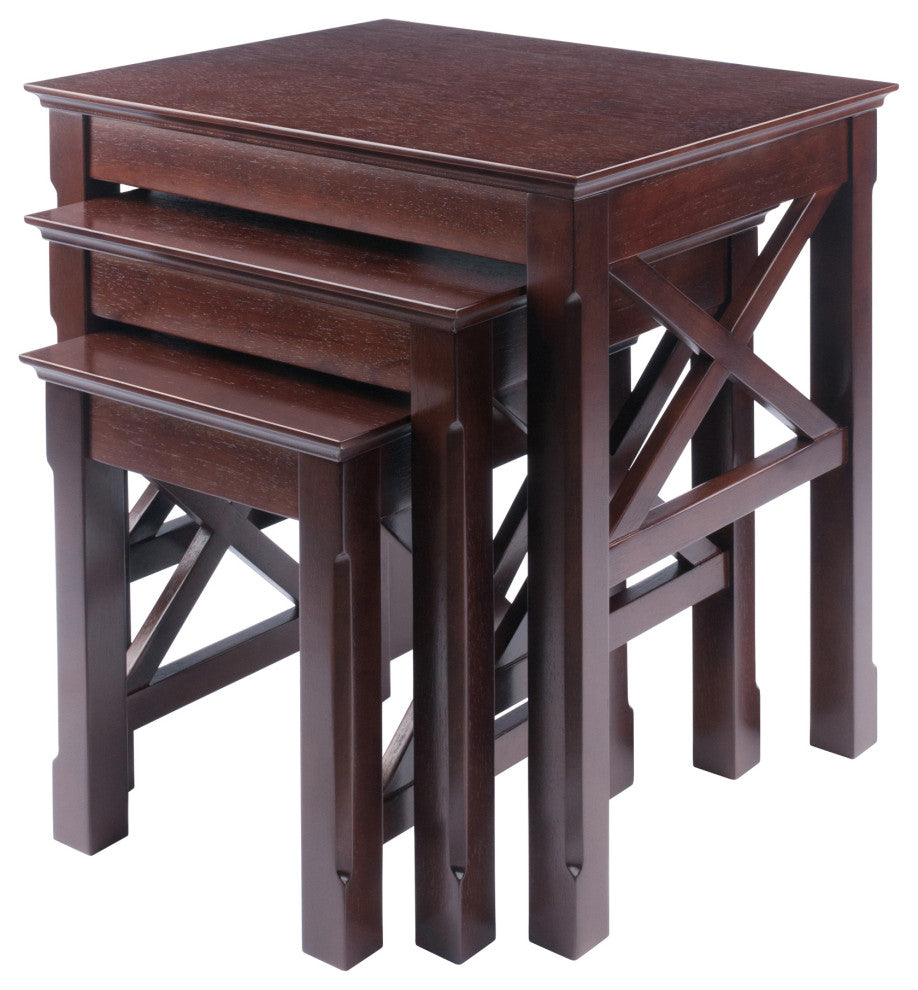 Xola 3-Pc Nesting Tables, Cappuccino