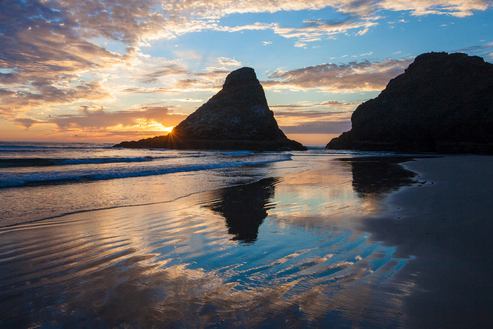 Heceta Beach Sunset, Canvas Giclee, 36" X 24"