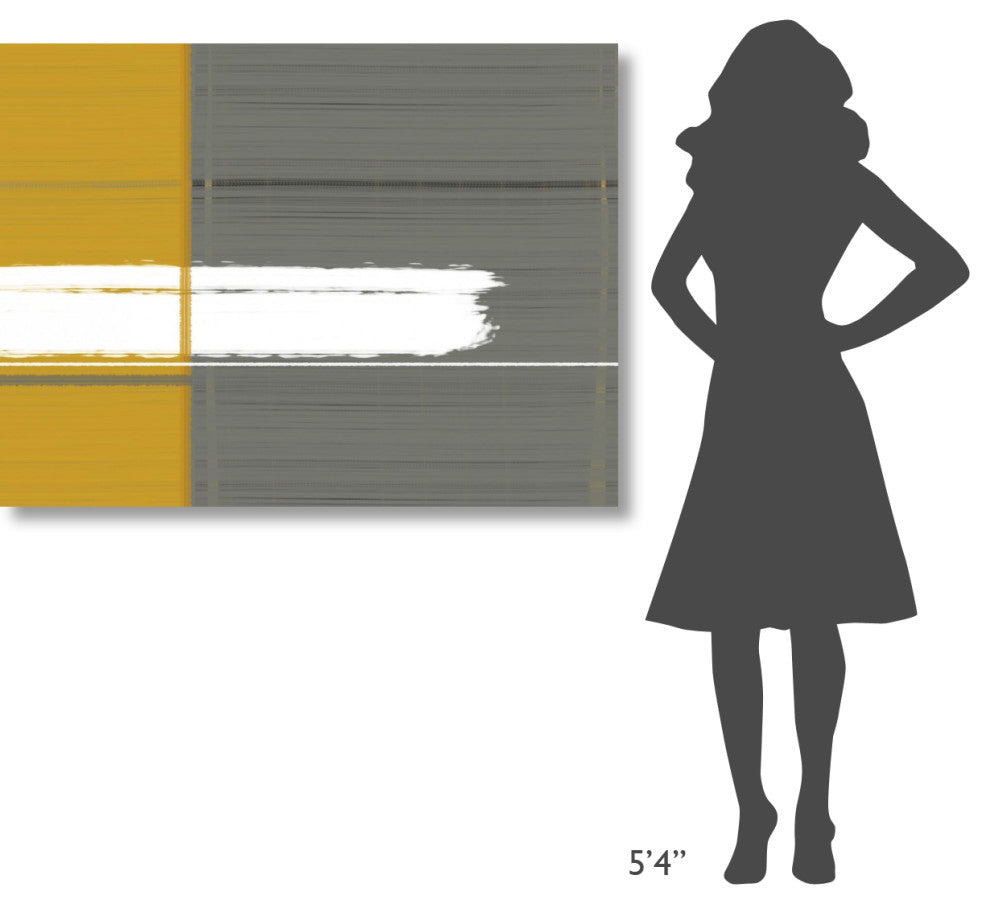 "Grey And Yellow" Fine Art Print