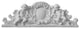 28 1/2"W x 9 5/8"H x 2 3/4"P Scroll Angel Center with Scrolls