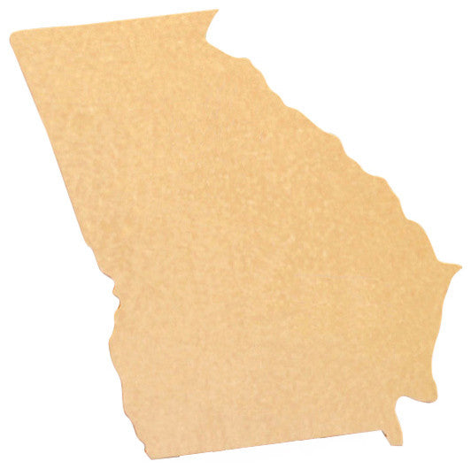 State Shaped Cutting Boards, Amber Bamboo, Georgia