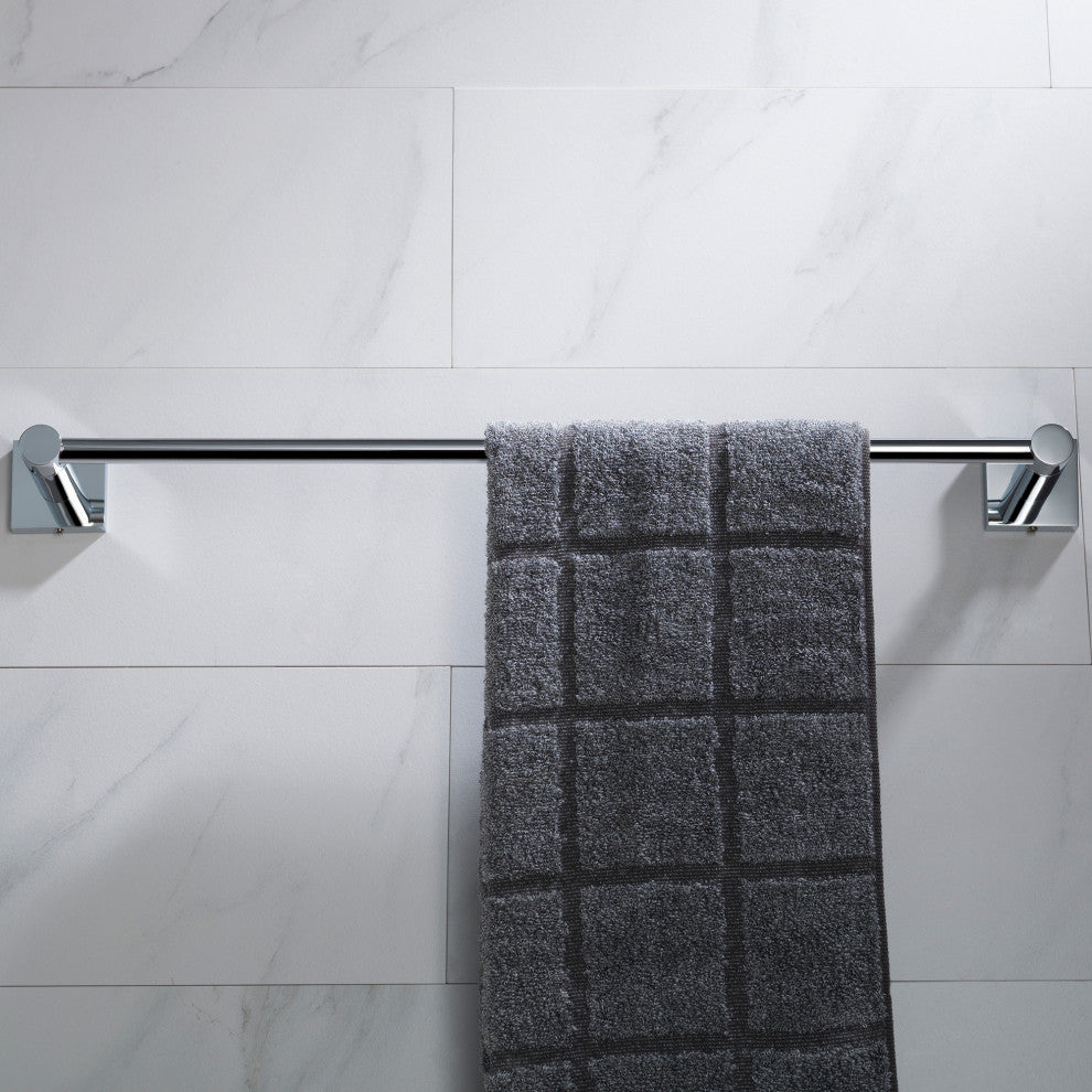 Ventus Bathroom 18" Towel Bar, Chrome