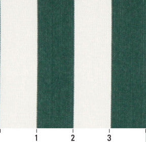 Green, Striped Indoor Outdoor Marine Scotchgard Upholstery Fabric By The Yard