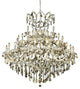 Elegant Maria Theresa Foyer Hall Light, Chrome Finish With Royal Cut Crystal