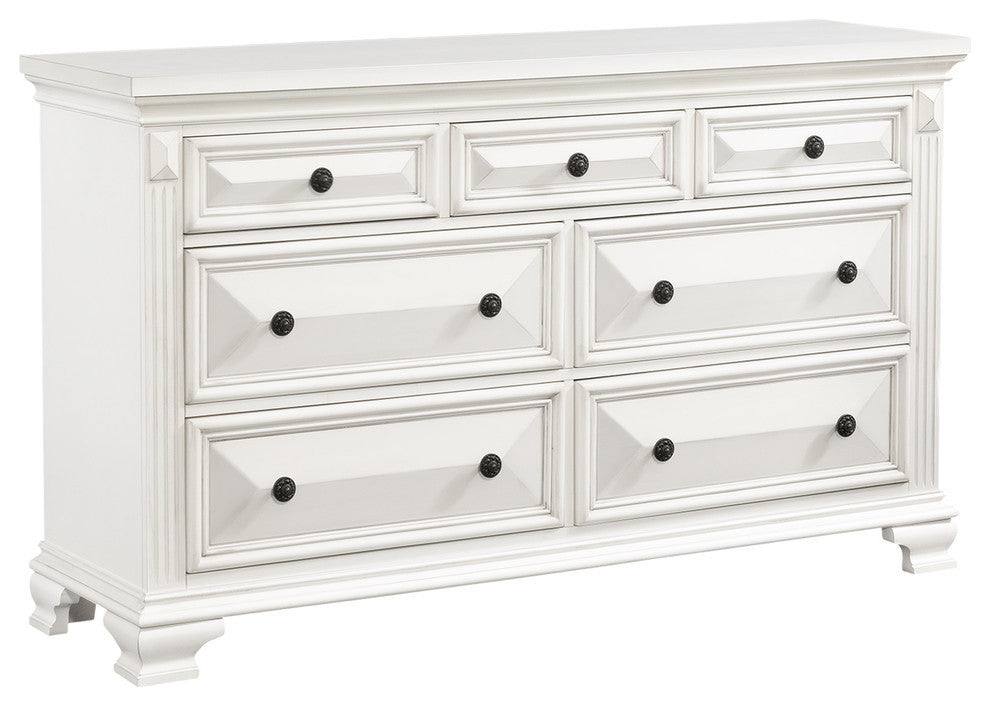 Picket House Furnishings Trent 7-Drawer Dresser in White