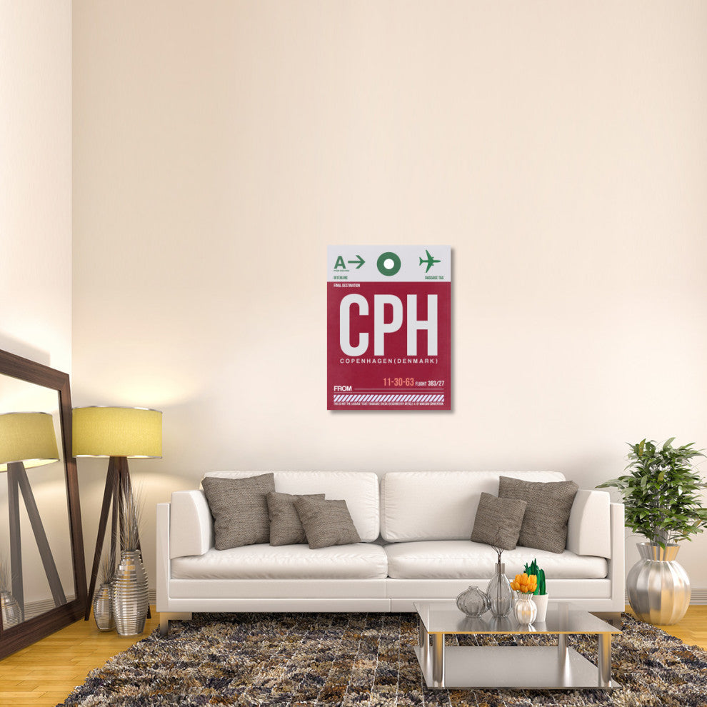 "CPH Copenhagen Luggage Tag 2" Fine Art Print