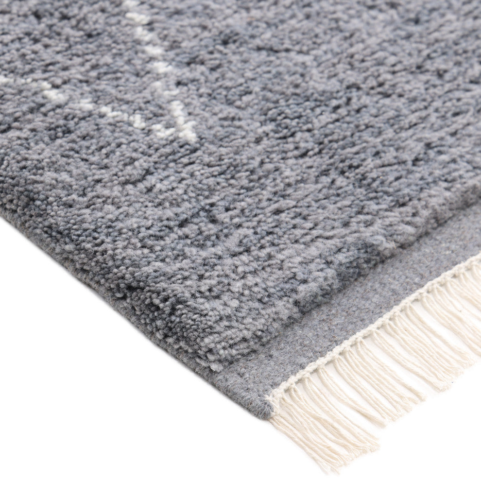 Shaggy Moroccan, Handmade Area Rug 3' 0" x 5' 0", 5 X 8