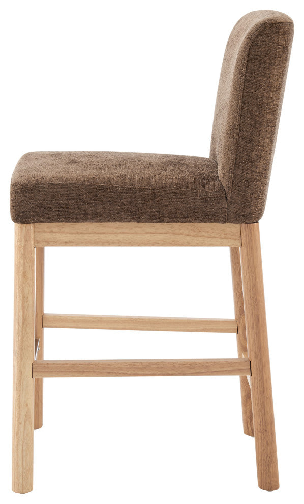 Bloomfield Fabric Counter Stool, Santana Dark Brown