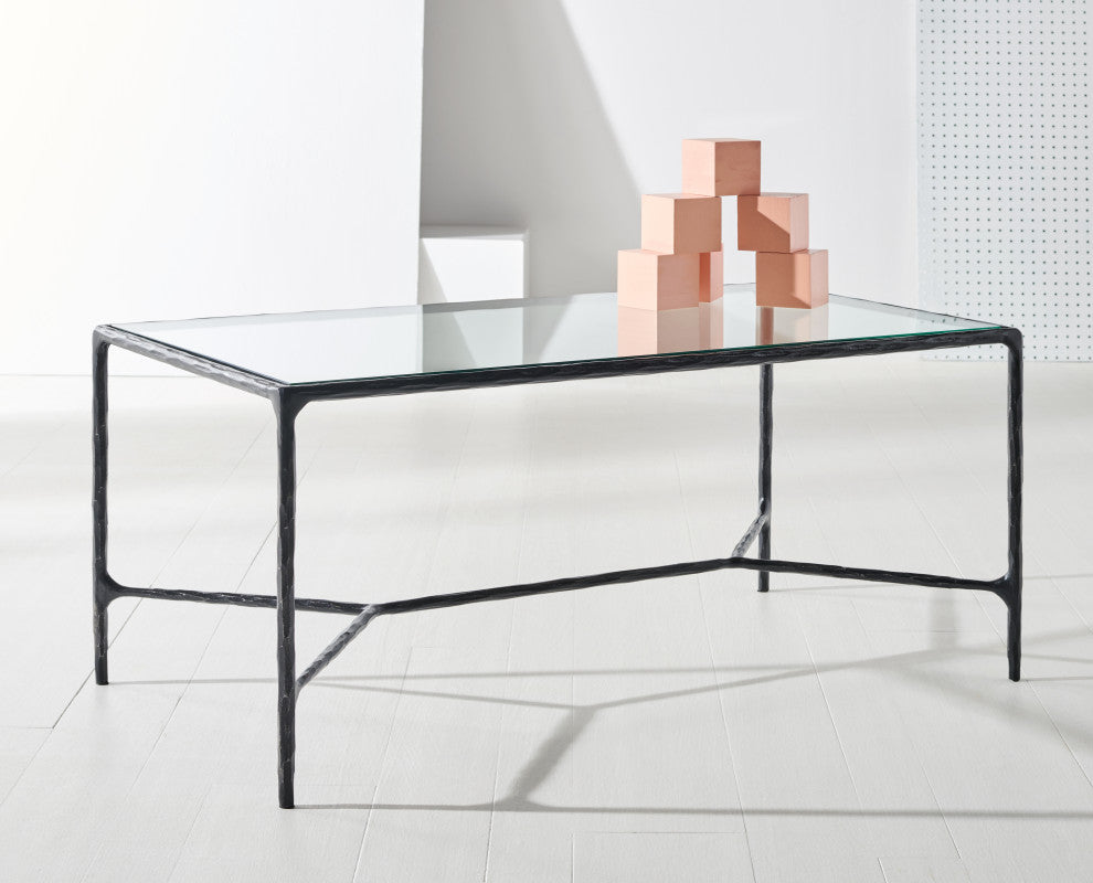 Safavieh Couture Jessa Metal Coffee Table, Black
