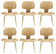 Modern Natural Fathom Dining Chairs Set of 6
