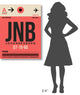 "JNB Johannesburg Luggage Tag 2" Fine Art Print