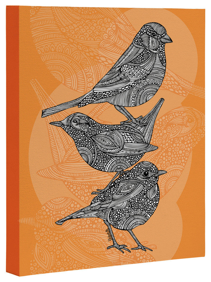 Deny Designs Valentina Ramos 3 Little Birds Art Canvas