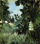 Henri Rousseau Exotic Landscape Premium Canvas Print