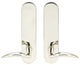 Air-Stream Lever, Tubular Privacy, Polished Stainless Steel, 2-3/4" Backset
