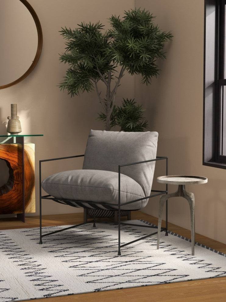 Metro Trent Accent Chair, Washed Sand Upholstery
