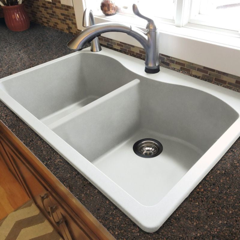33-in x 22-in Drop-in Aversa Granite Kitchen Sink