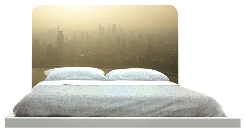 "City In The Haze" Headboard