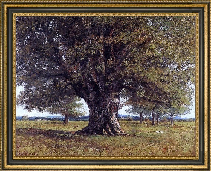 Gustave Courbet The Oak at Flagey The Oak of VercingetorisCanvas Print, 18"x24"