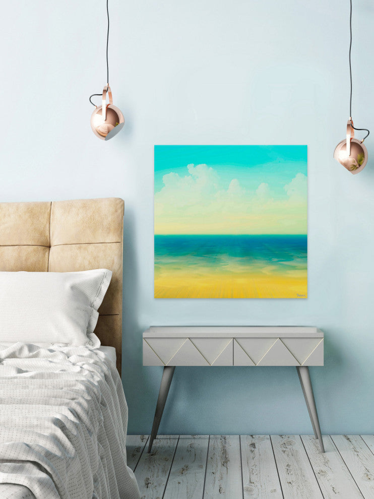 "In the Horizon" Print on Canvas, 18"x18"