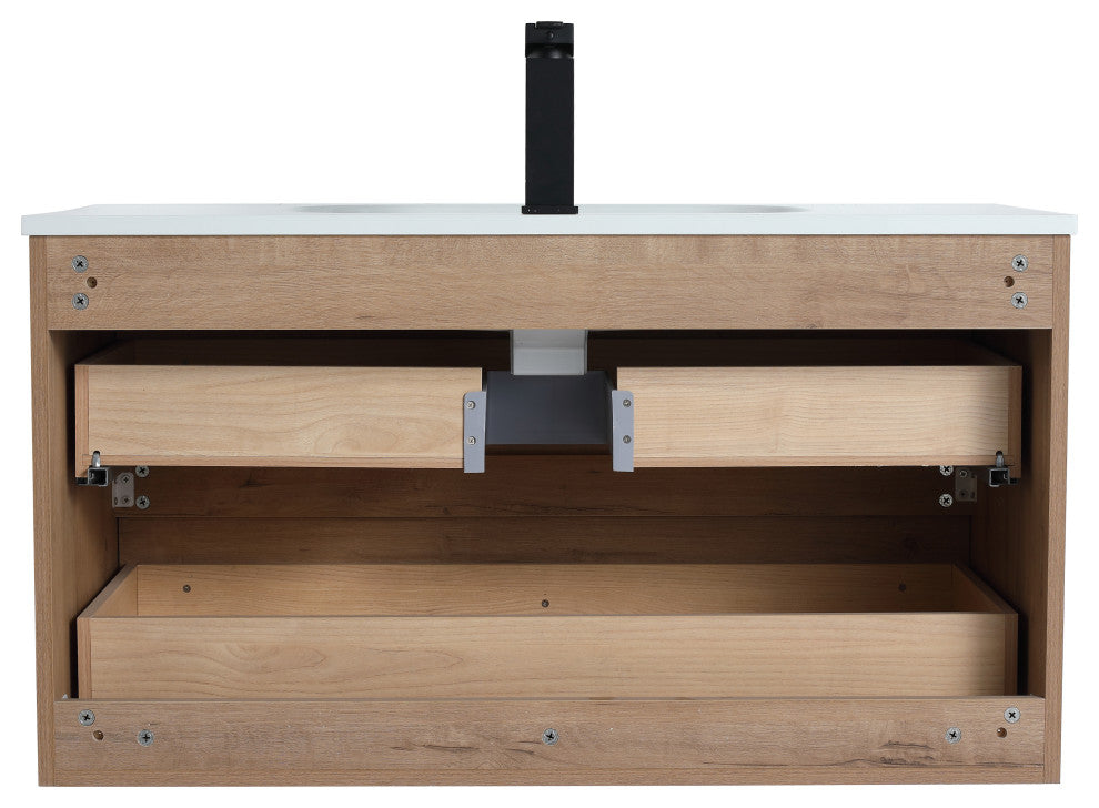 36" Sink Vanity, Plywood, Smc Top, No Faucet