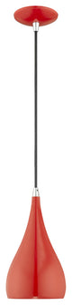 Livex Lighting Shiny Red 1-Light Mini Pendant