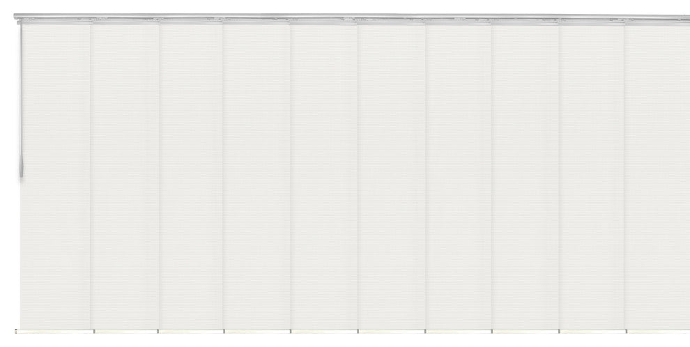 Amour 10-Panel Track Extendable Vertical Blinds 120-218"W