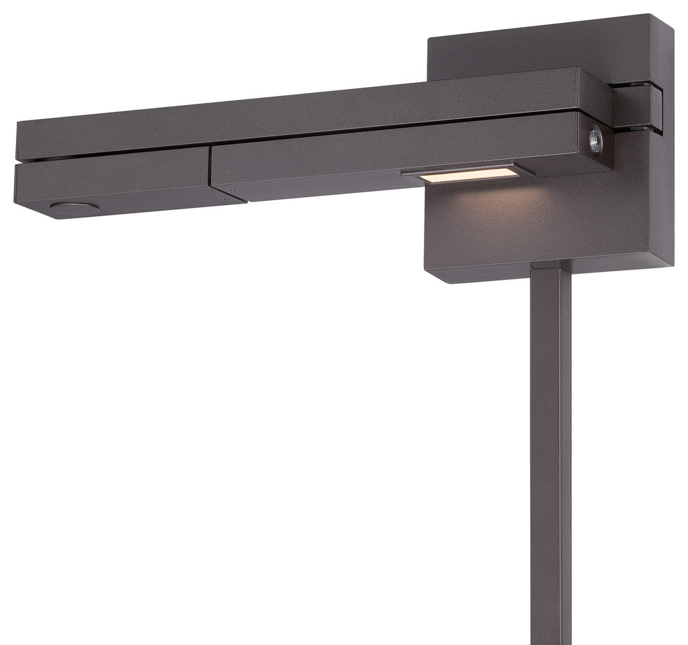 WAC Lighting Flip LED Left Swing Arm, Bronze