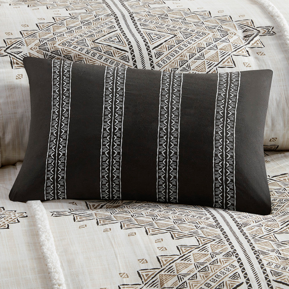 Madison Park Ibiza 4 Piece Printed Comforter Set With Throw Pillow