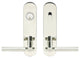 Sequoia Lever, Tubular Entry, Single Cylinder, LH, Polished Stainless Steel