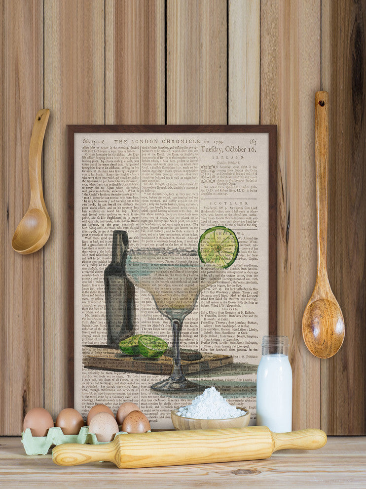 "Frozen Margarita" Framed Painting Print, 24"x36"