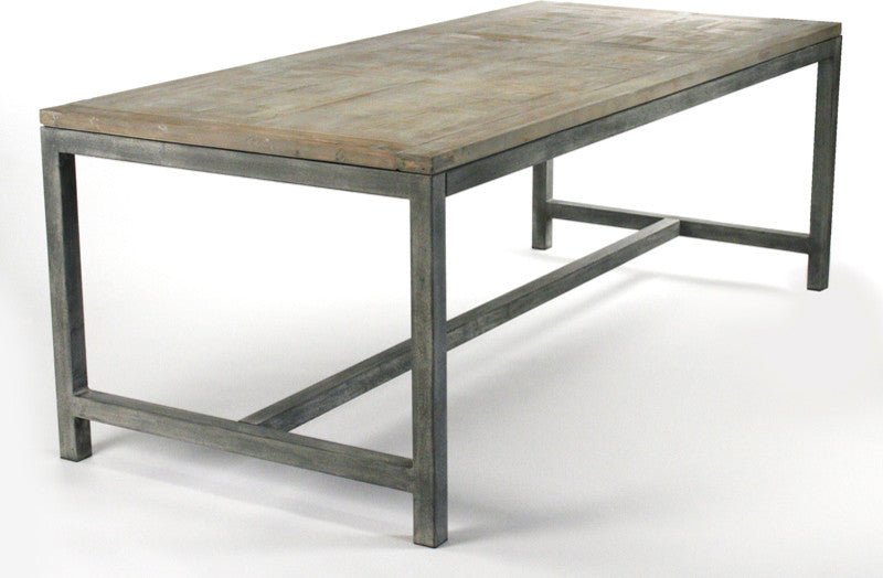 Abner Dining Table, Weathered Gray