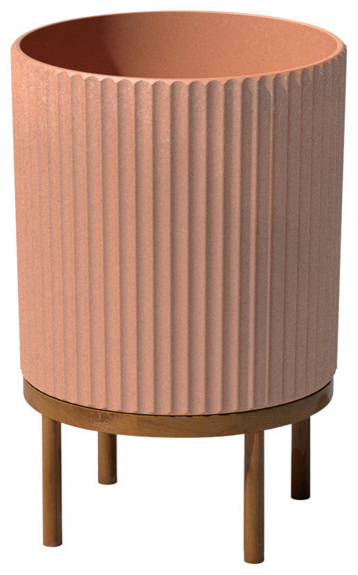 Veradek Demi Series Raised Planter With Stand, Terracotta/Brown, 16", Single
