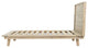 Gia Acacia Wood Panel Bed, Light Brown, Single