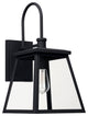 Belmore 1 Light Outdoor Wall Lantern, Black