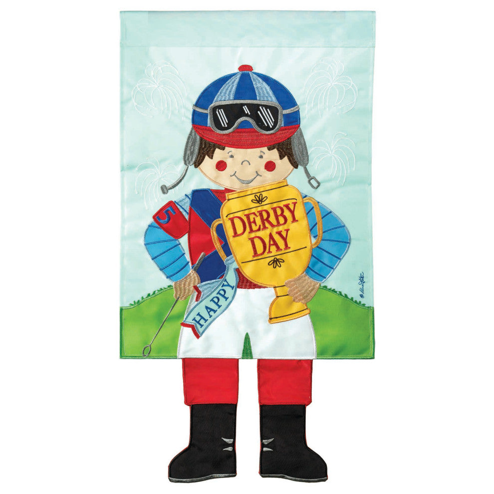 Flag  Double Applique  Jockey Polyester Garden